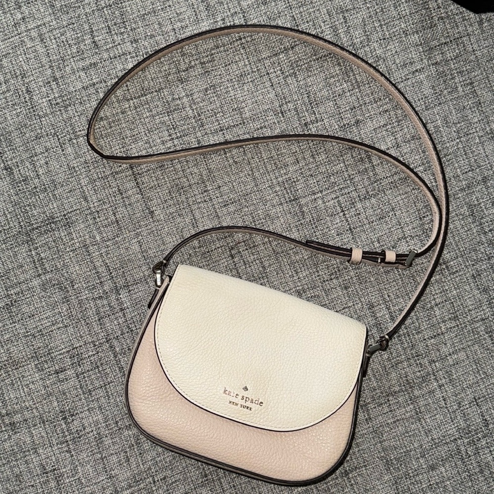 Kate Spade Bag: Kate Spade Leila Mini Flap Crossbody in Cream/White